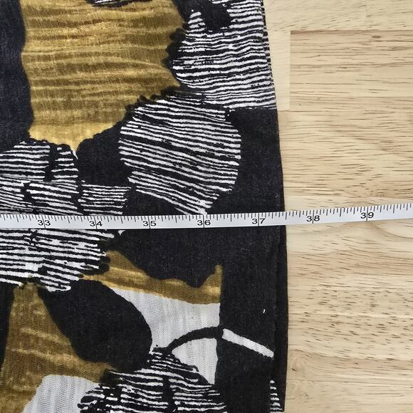 Deletta Anthropologie Dress Womens Small Abstract Sleeveless V Neck Wrap Mini - Picture 7 of 10